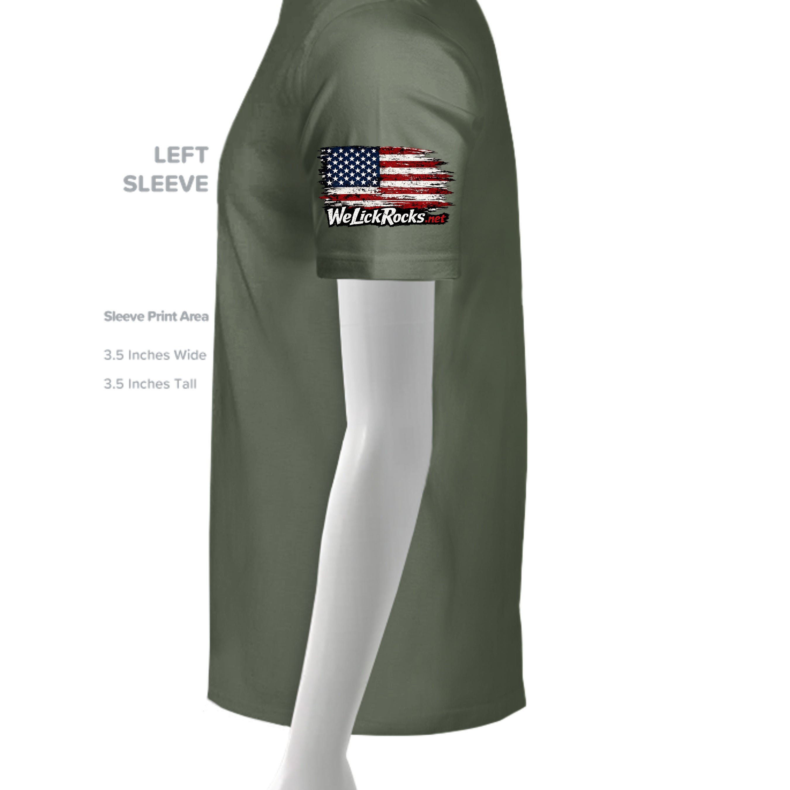 MILITARY GREEN - G200 - SLEEVE_LEFT